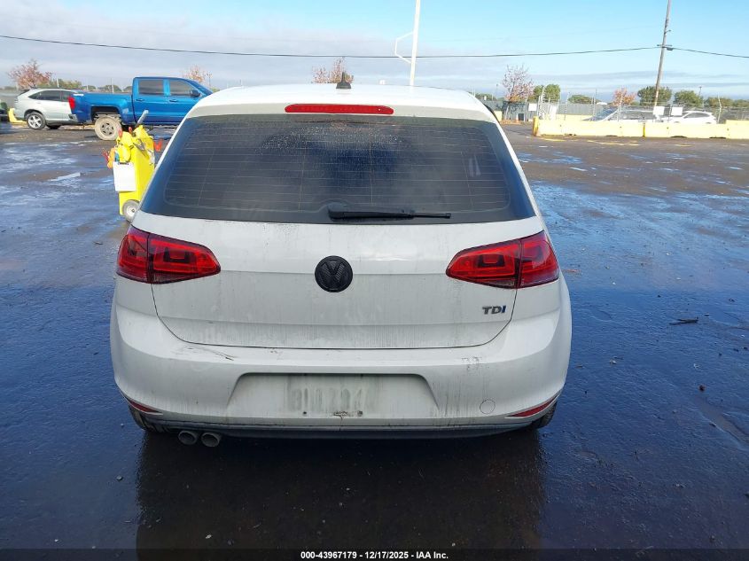 2015 Volkswagen Golf Tdi Sel 4-Door VIN: 3VWRA7AU8FM039064 Lot: 43967179