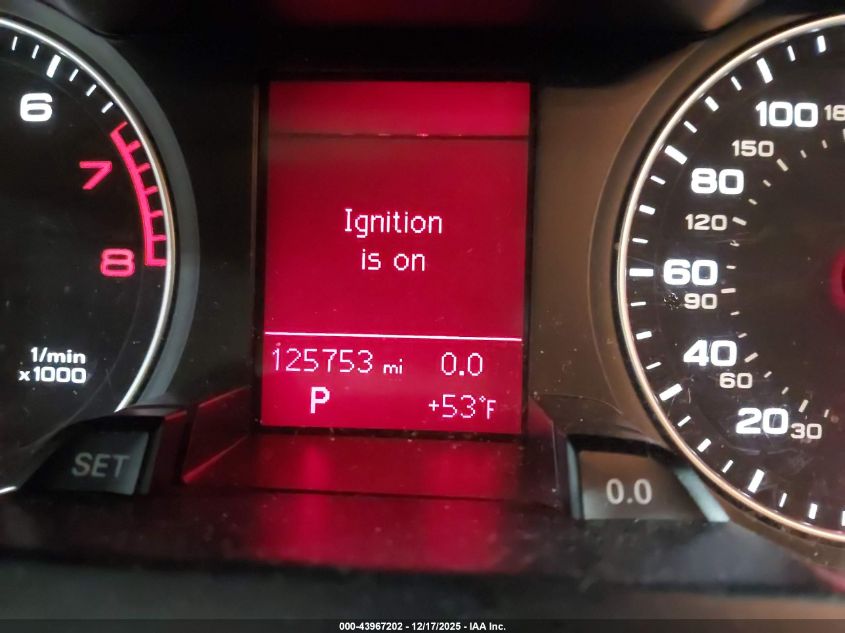 2012 Audi A4 2.0T Premium VIN: WAUSFAFL1CA057107 Lot: 43967202