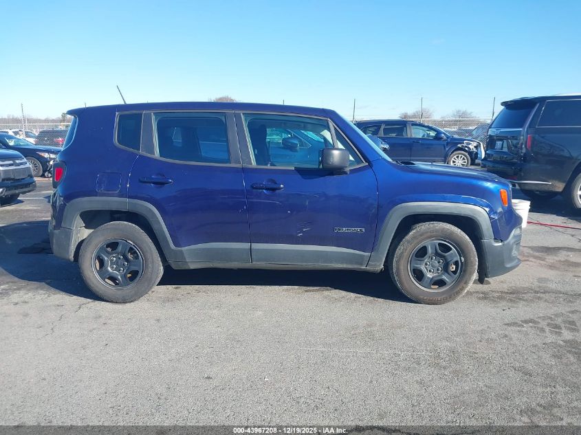 2017 Jeep Renegade Sport Fwd VIN: ZACCJAAB4HPG18380 Lot: 43967208