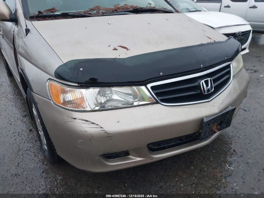 2002 Honda Odyssey Ex VIN: 2HKRL186X2H587407 Lot: 43967246