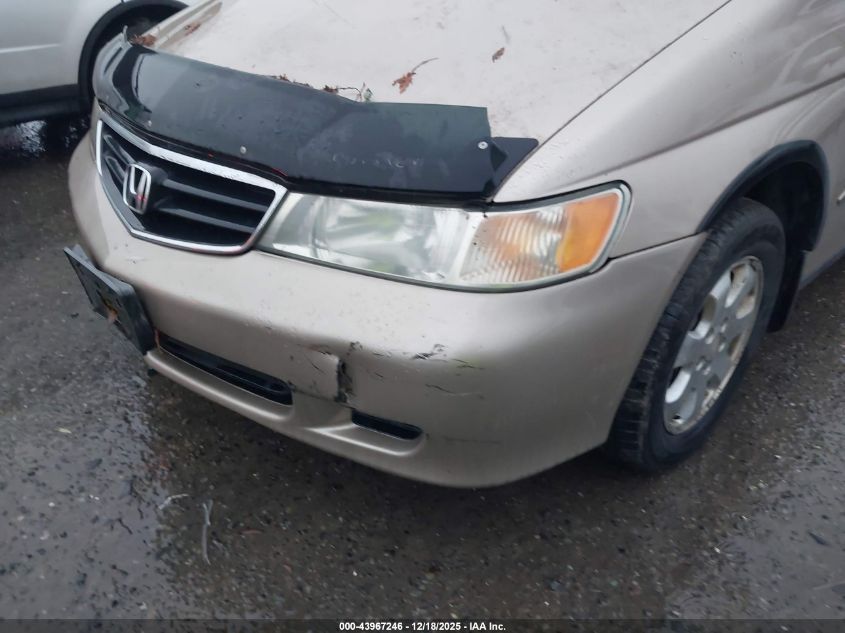 2002 Honda Odyssey Ex VIN: 2HKRL186X2H587407 Lot: 43967246