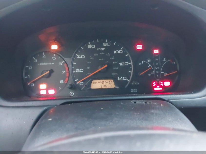 2002 Honda Odyssey Ex VIN: 2HKRL186X2H587407 Lot: 43967246