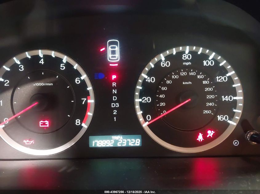 2012 Honda Accord 2.4 Lx-P VIN: 1HGCP2F45CA025443 Lot: 43967256