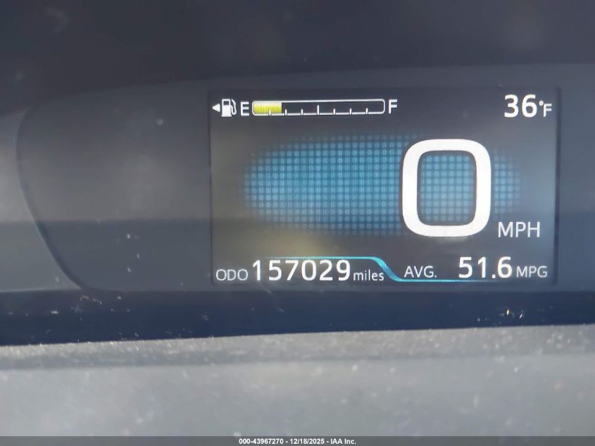 2016 Toyota Prius Two VIN: JTDKBRFU7G3017310 Lot: 43967270