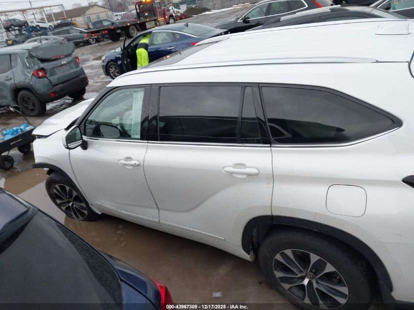 2020 Toyota Highlander Xle VIN: 5TDHZRBH1LS025622 Lot: 43967309