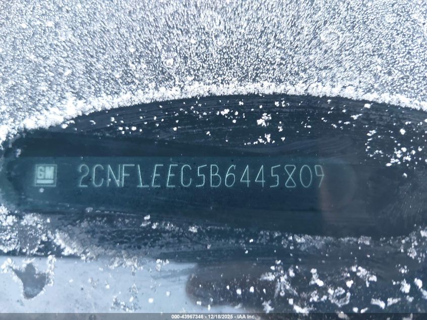 2011 Chevrolet Equinox 1Lt VIN: 2CNFLEEC5B6445809 Lot: 43967346