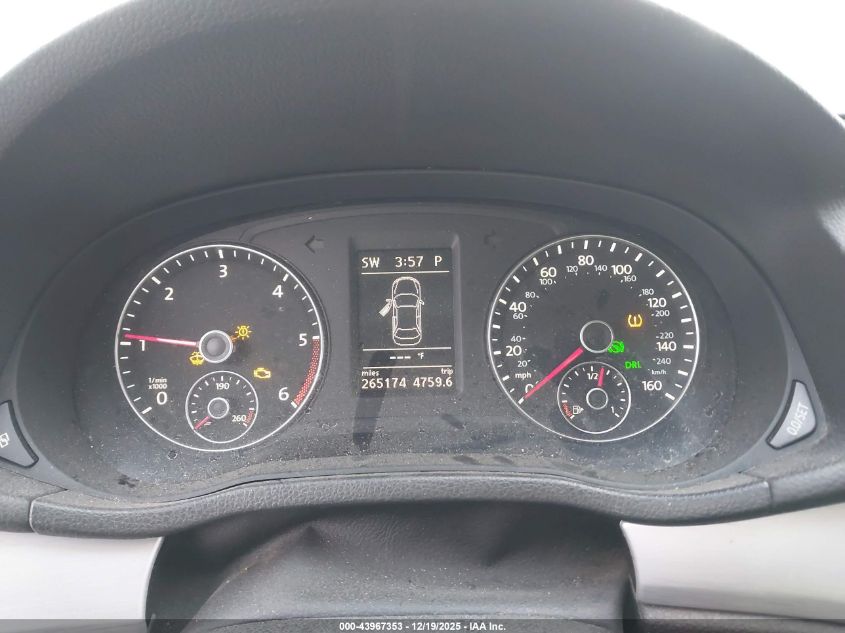 2012 Volkswagen Passat 2.0L Tdi Se VIN: 1VWBN7A32CC075925 Lot: 43967353