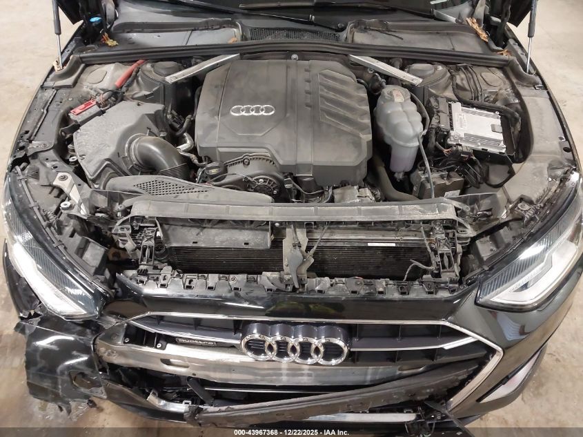 2021 Audi A4 Premium 40 Tfsi Quattro S Tronic VIN: WAUABAF42MA042245 Lot: 43967368