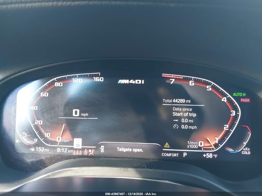 2020 BMW X3 M40I VIN: 5UXTY9C01L9D69716 Lot: 43967407