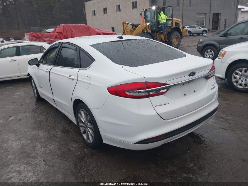 2017 Ford Fusion Hybrid Se VIN: 3FA6P0LU2HR381632 Lot: 43967417
