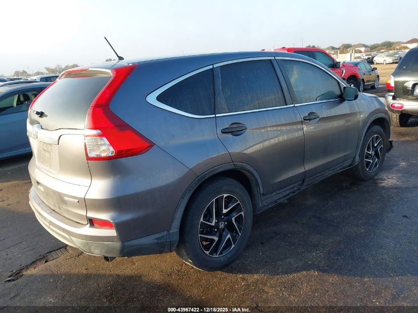 2016 Honda Cr-V Se VIN: 2HKRM3H45GH547119 Lot: 43967422