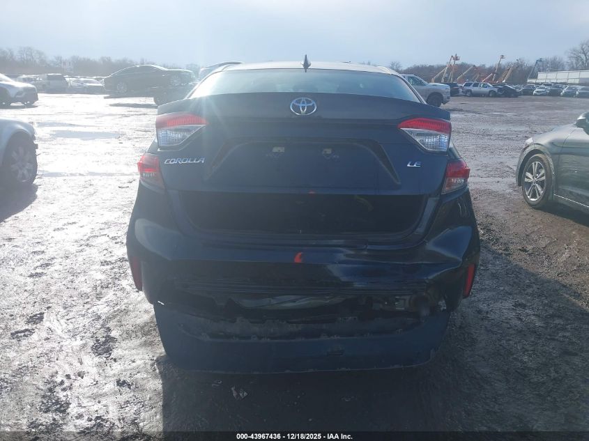 2021 Toyota Corolla Le VIN: 5YFEPMAE8MP159685 Lot: 43967436