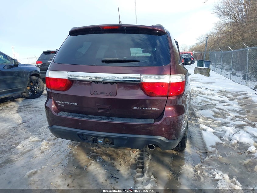 2012 Dodge Durango 3.6 Citadel brown Lot 111043967439 Vin 1C4RDJEG5CC336544