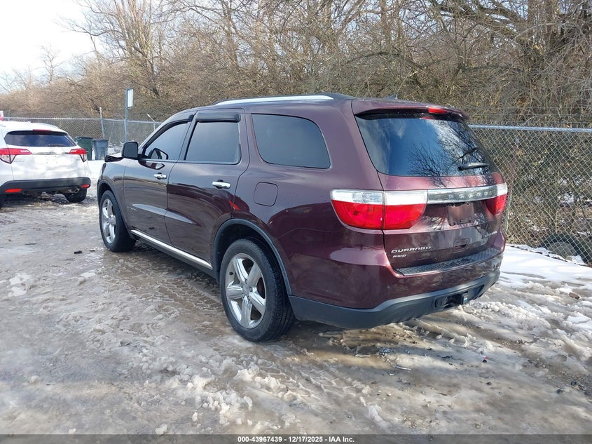 1C4RDJEG5CC336544 2012 Dodge Durango 3.6 Citadel brown