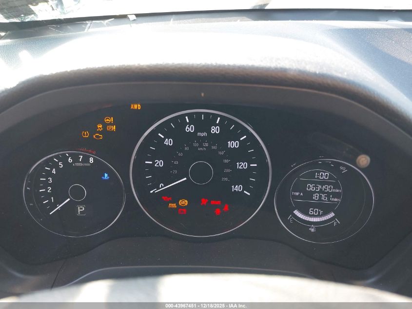 2022 Honda Hr-V Awd Sport VIN: 3CZRU6H17NM704660 Lot: 43967451