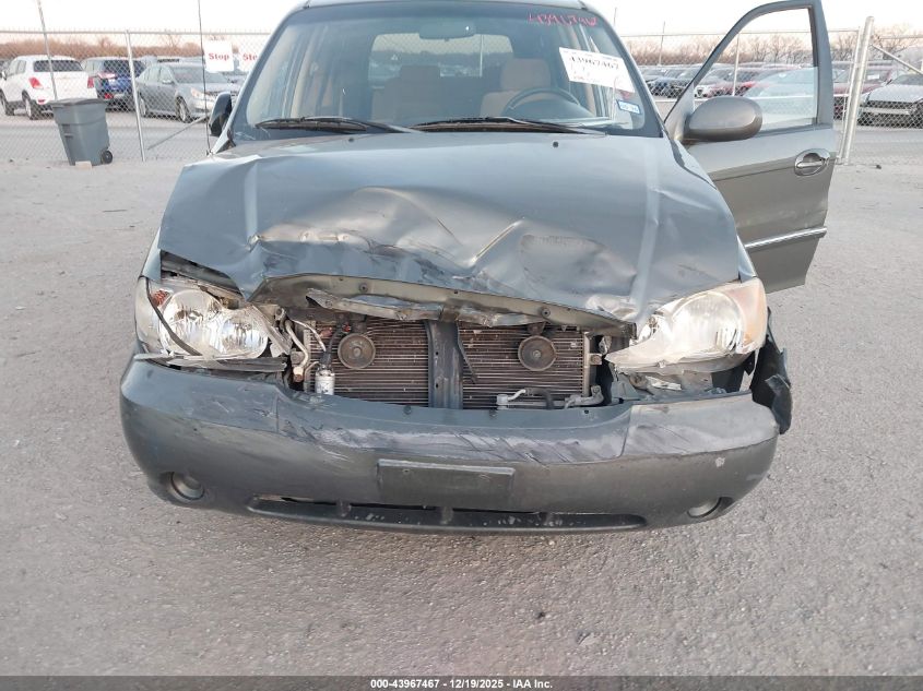 2003 Kia Sedona Ex/Lx VIN: KNDUP131436478656 Lot: 43967467