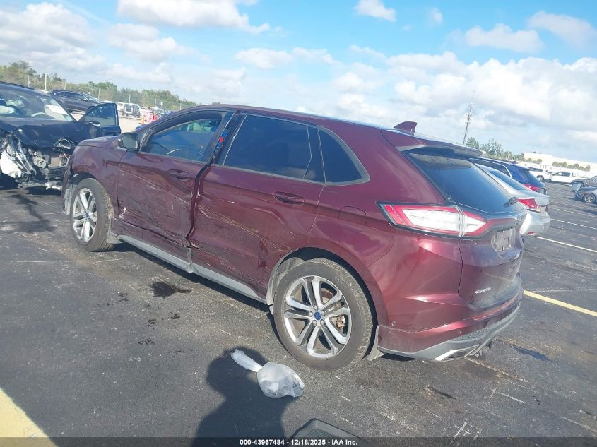 2017 Ford Edge Sport VIN: 2FMPK4AP5HBC22180 Lot: 43967484