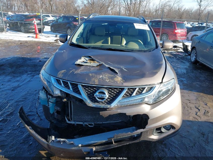 2012 Nissan Murano Le VIN: JN8AZ1MW3CW216963 Lot: 43967491