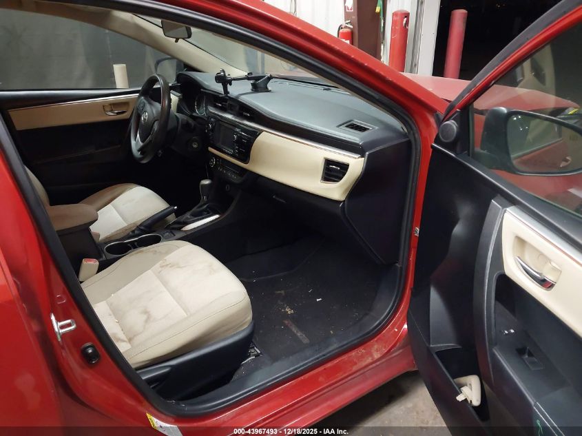 2016 Toyota Corolla Le VIN: 5YFBURHE8GP387625 Lot: 43967493