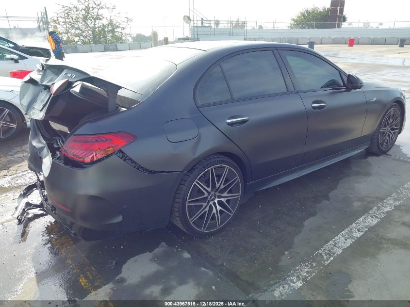 2025 Mercedes-Benz Amg C 43 4Matic VIN: W1KAF8HB6SR284813 Lot: 43967515