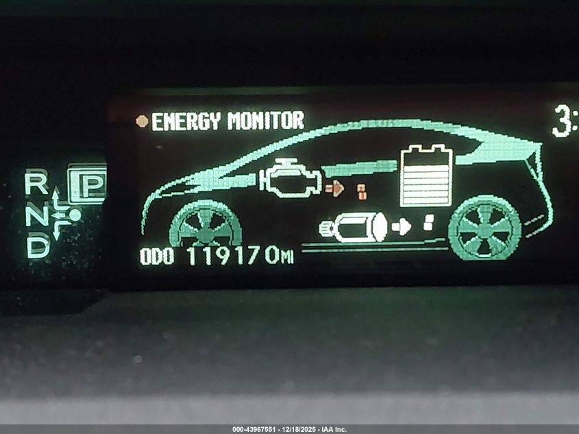2011 Toyota Prius Two VIN: JTDKN3DU8B0278883 Lot: 43967551