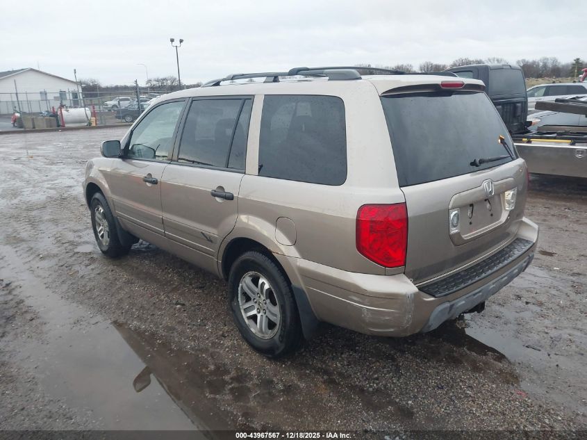 2HKYF18554H550584 2004 HONDA PILOT photo no. 3