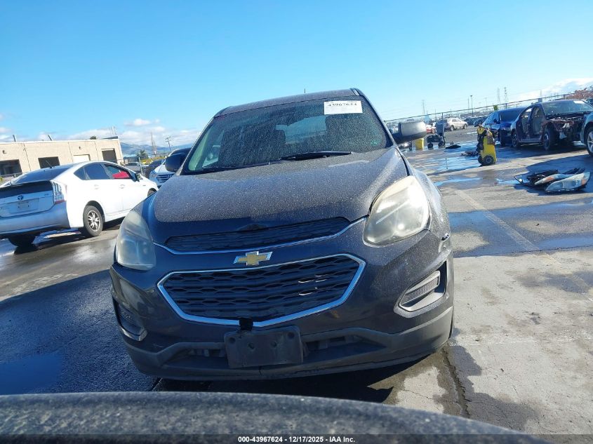 2016 Chevrolet Equinox Ls VIN: 1GNALBEK3GZ105324 Lot: 43967624