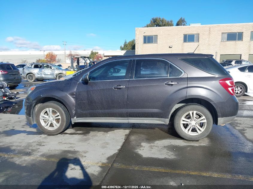 2016 Chevrolet Equinox Ls VIN: 1GNALBEK3GZ105324 Lot: 43967624