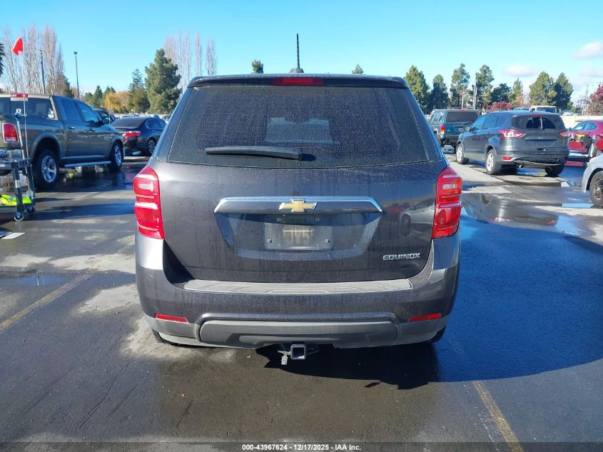 2016 Chevrolet Equinox Ls VIN: 1GNALBEK3GZ105324 Lot: 43967624