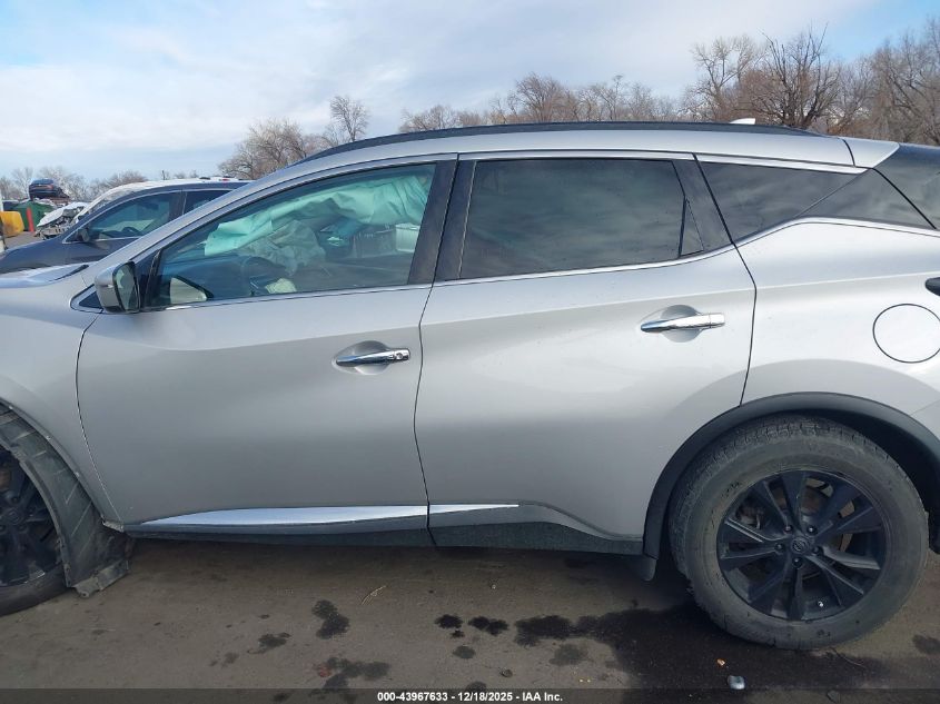 2018 Nissan Murano 2.5X VIN: 5N1AZ2MH0JN158165 Lot: 43967633