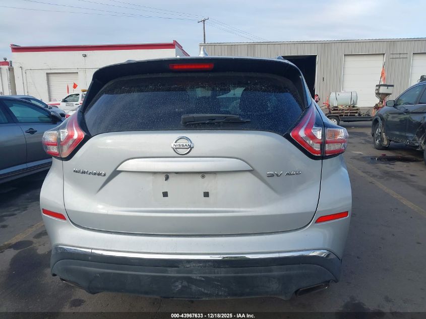 2018 Nissan Murano 2.5X VIN: 5N1AZ2MH0JN158165 Lot: 43967633