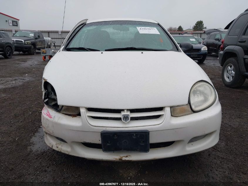 2002 Dodge Neon Se VIN: 1B3AS46C72D595742 Lot: 43967677