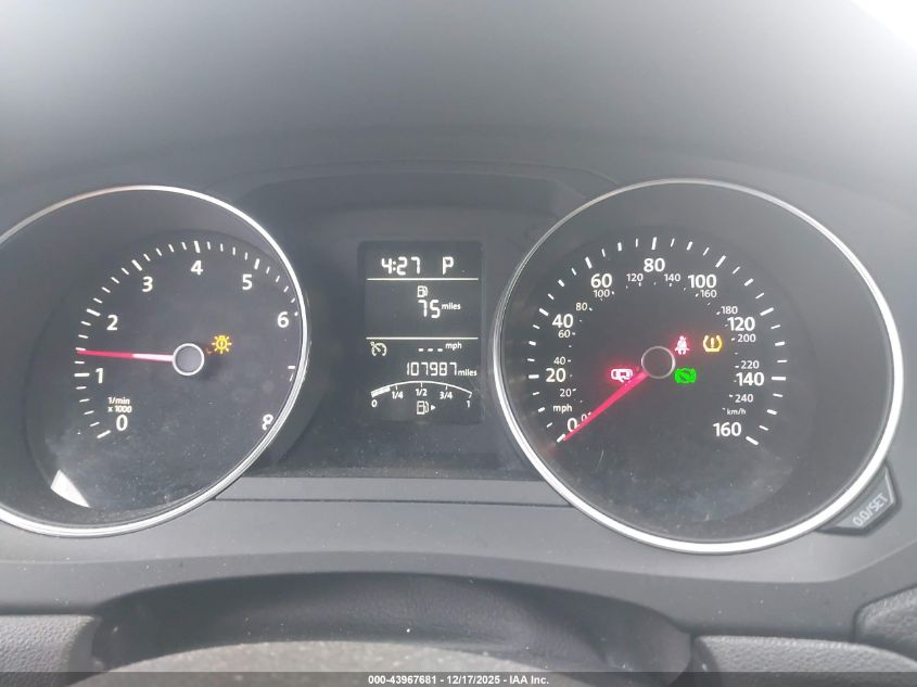 2016 Volkswagen Jetta 1.4T S VIN: 3VW267AJ1GM320407 Lot: 43967681