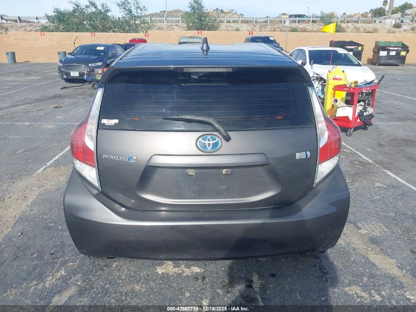 2016 Toyota Prius C One VIN: JTDKDTB38G1139786 Lot: 43967719