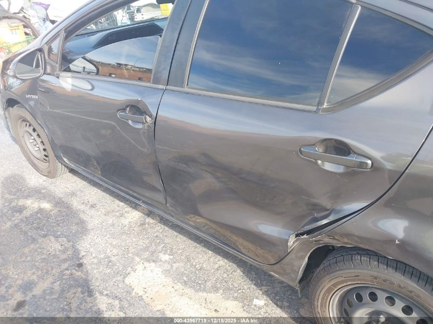 2016 Toyota Prius C One VIN: JTDKDTB38G1139786 Lot: 43967719