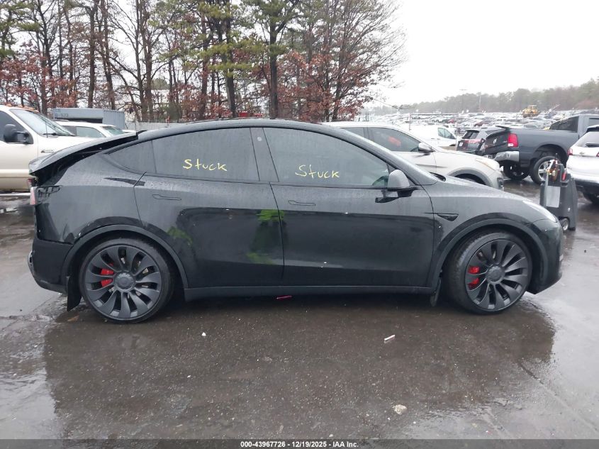 2023 Tesla Model Y Performance Dual Motor All-Wheel Drive VIN: 7SAYGDEFXPF766593 Lot: 43967726