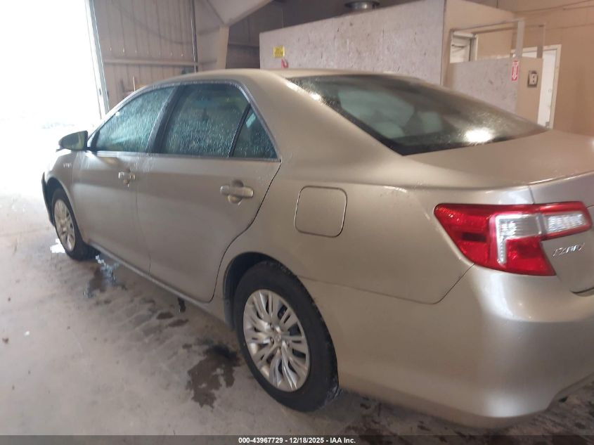 2014 Toyota Camry Hybrid Le VIN: 4T1BD1FK9EU127465 Lot: 43967729