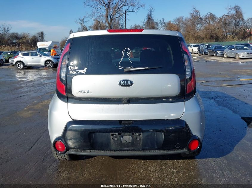 2016 Kia Soul + VIN: KNDJP3A57G7828835 Lot: 43967741
