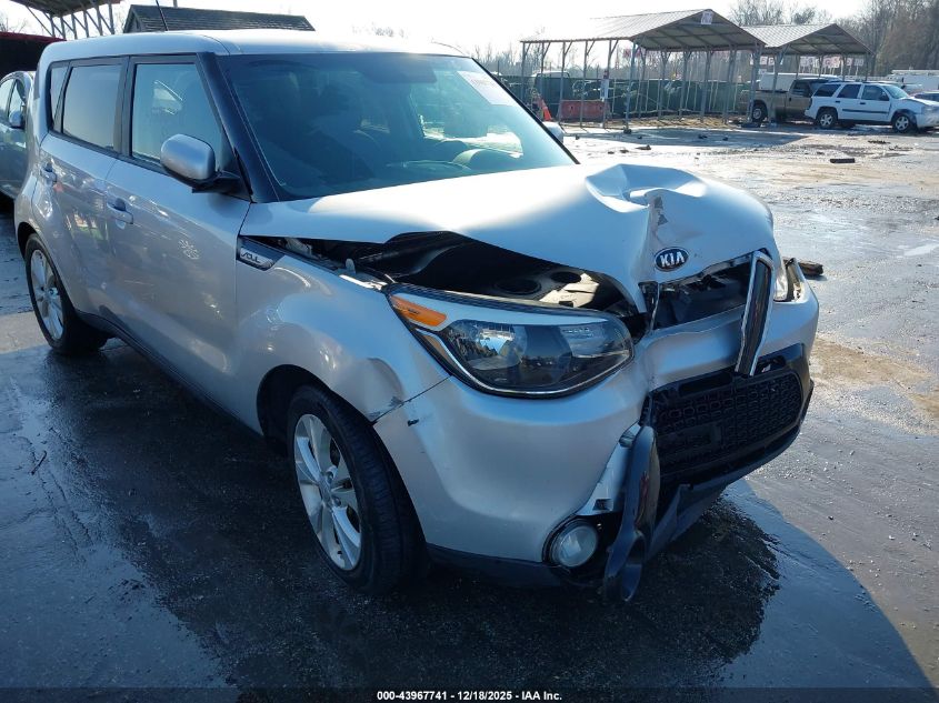 2016 Kia Soul + VIN: KNDJP3A57G7828835 Lot: 43967741