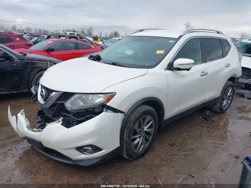 2015 Nissan Rogue Sl VIN: 5N1AT2MV1FC866564 Lot: 43967750