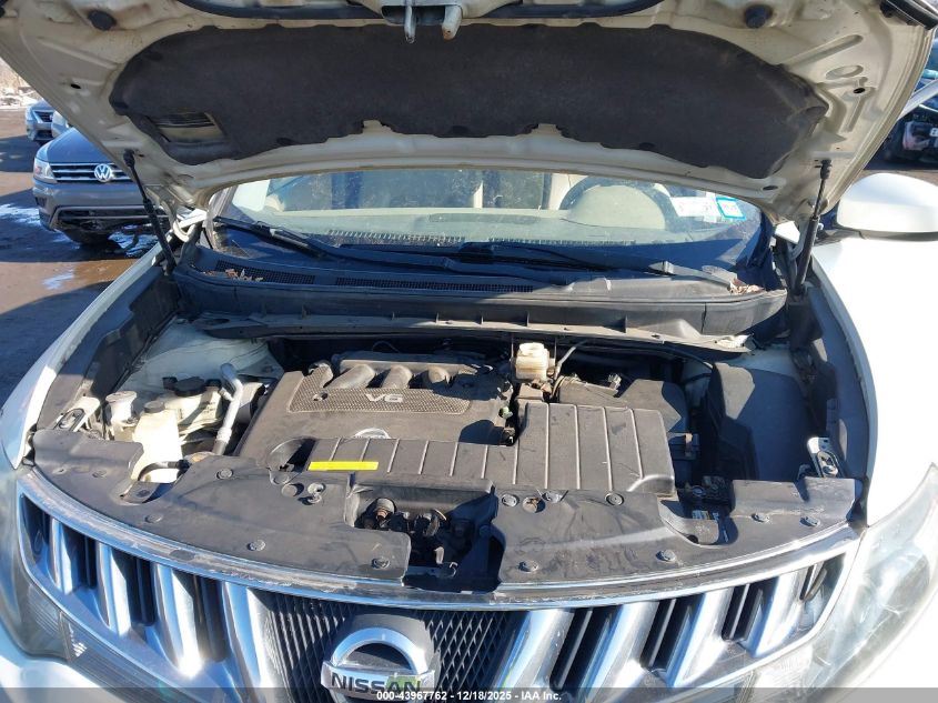 2009 Nissan Murano Sl VIN: JN8AZ18W19W102897 Lot: 43967762