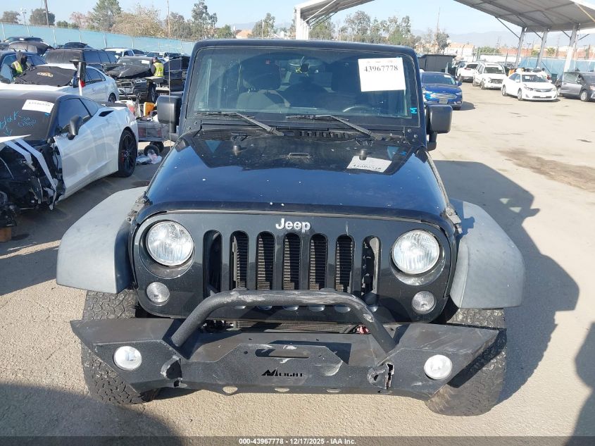 2016 Jeep Wrangler Unlimited Sport VIN: 1C4BJWDG0GL128120 Lot: 43967778