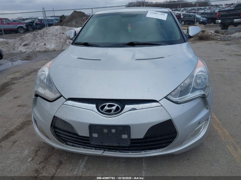 2012 Hyundai Veloster Base W/Gray VIN: KMHTC6AD8CU072811 Lot: 43967782