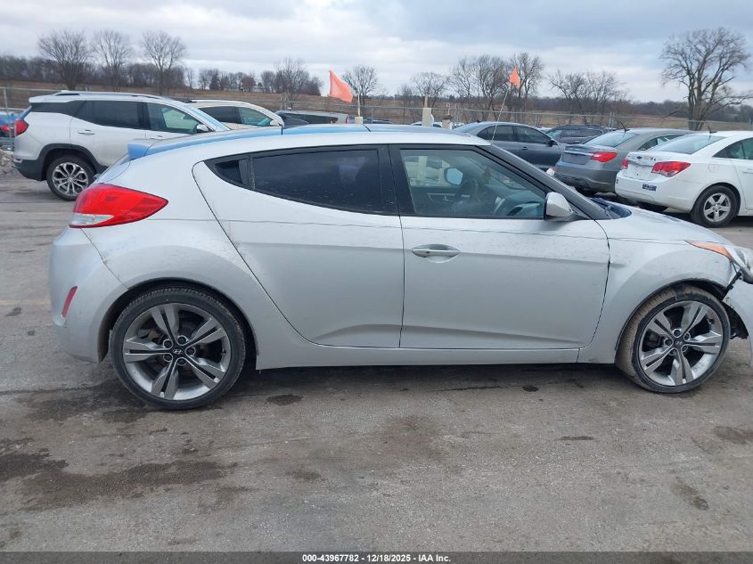 2012 Hyundai Veloster Base W/Gray VIN: KMHTC6AD8CU072811 Lot: 43967782