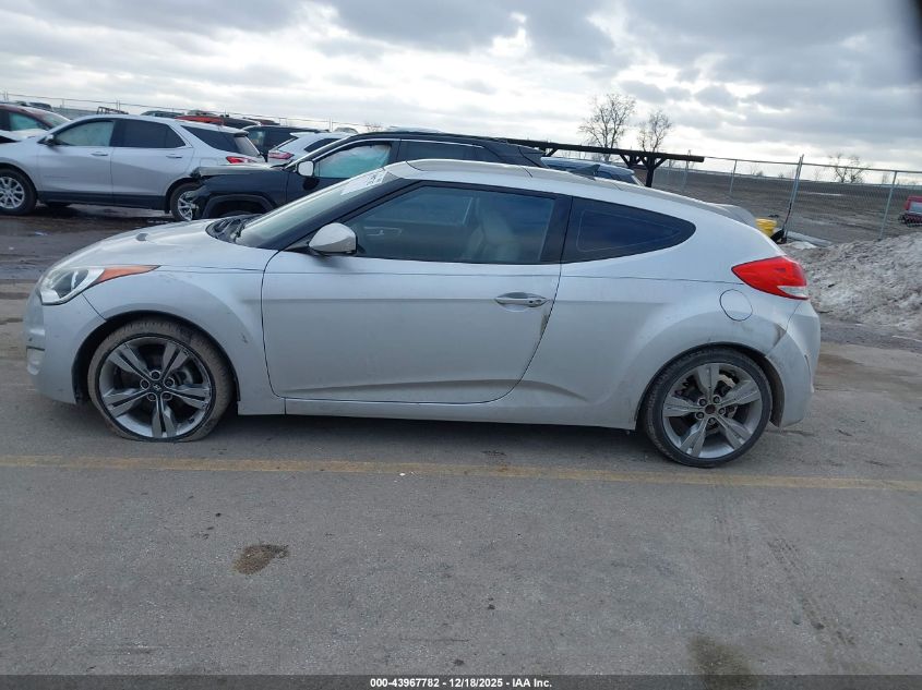 2012 Hyundai Veloster Base W/Gray VIN: KMHTC6AD8CU072811 Lot: 43967782