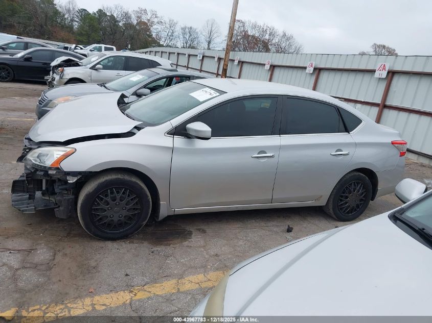2014 Nissan Sentra Sv VIN: 3N1AB7AP2EL654613 Lot: 43967783