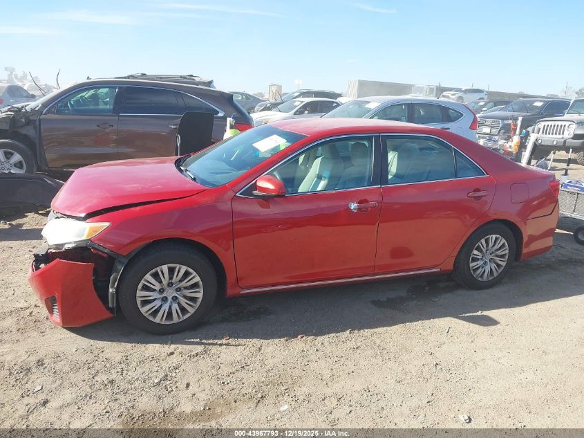 2012 Toyota Camry Le VIN: 4T4BF1FK7CR245396 Lot: 43967793