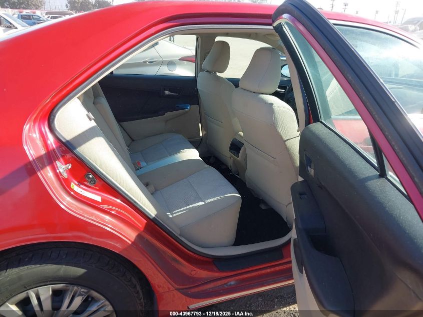 2012 Toyota Camry Le VIN: 4T4BF1FK7CR245396 Lot: 43967793