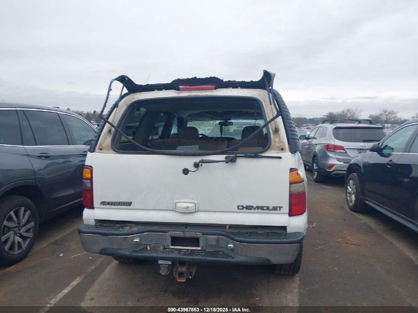 2001 Chevrolet Tahoe Lt VIN: 1GNEK13T51R145566 Lot: 43967853