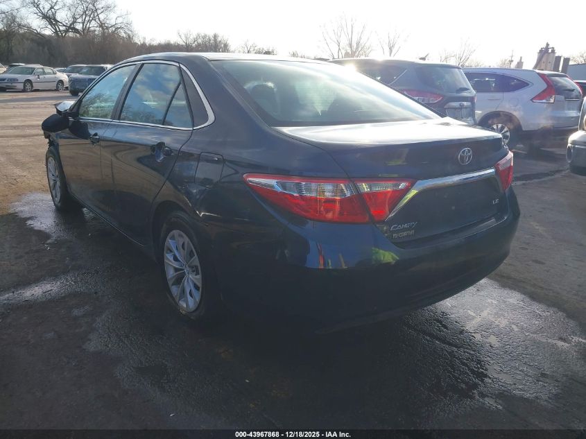 2015 Toyota Camry Le VIN: 4T4BF1FKXFR461151 Lot: 43967868